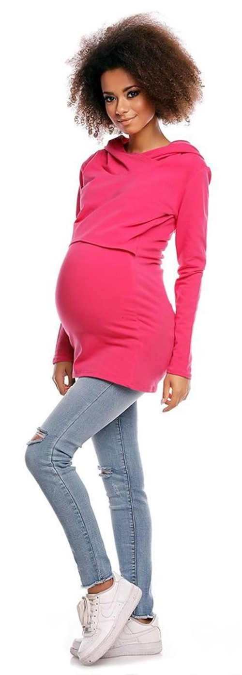 Rózsaszín női kismama és szoptatós póló